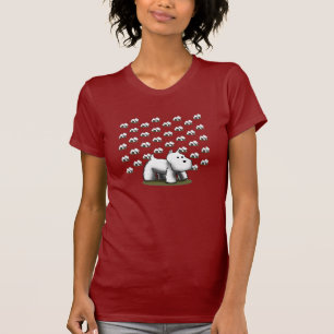 Big Westie, kleine esties T-shirt