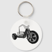 Big Wheel Black en White Sleutelhanger (Voorkant)