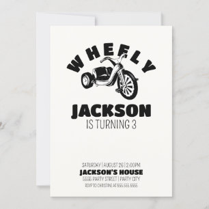 Big Wheel Boy Birthday Invitation-Wheely Big Deal Kaart