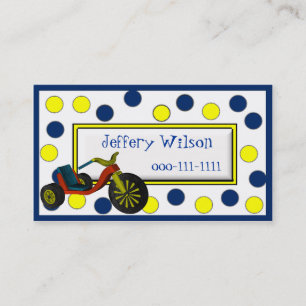 Big Wheel Childrens Calling Card Contactkaartje