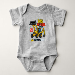 Big Wheel Construction Truck Design Romper