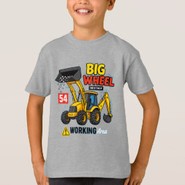 Big Wheel Construction Truck Grafisch ontwerp T-shirt