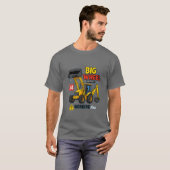 Big Wheel Construction Truck Graphic. T-shirt (Voorkant volledig)