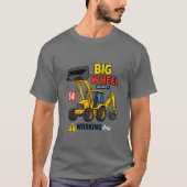 Big Wheel Construction Truck Graphic. T-shirt (Voorkant)