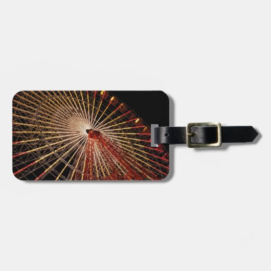 Big Wheel Funfair Night.jpg Bagagelabel (Voorkant horizontaal)