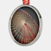 Big Wheel Funfair Night.jpg Metalen Ornament (Links)