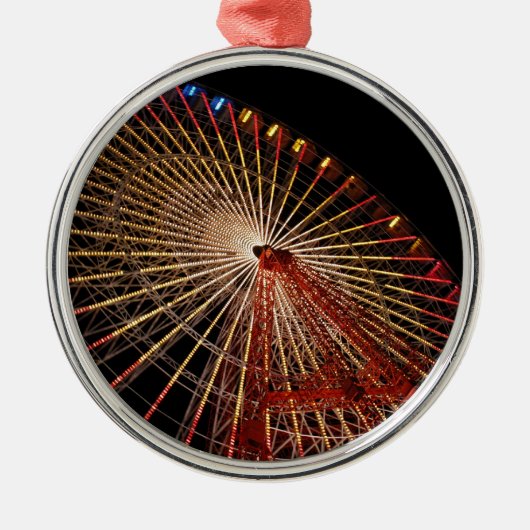Big Wheel Funfair Night.jpg Metalen Ornament (Voorkant)
