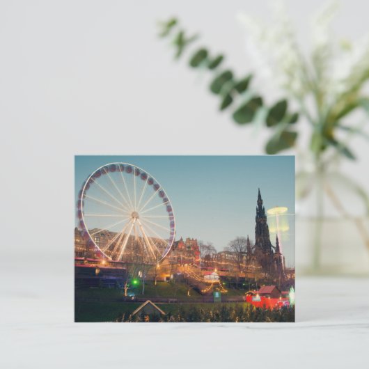 Big Wheel in Edinburgh Briefkaart (Staand voorkant)