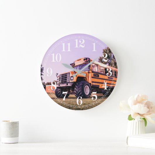 Big Wheel School Bus Grote Klok (Huis)