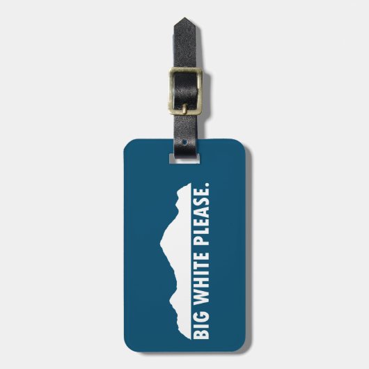 Big White, alsjeblieft Bagagelabel (Voorkant verticaal)