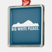 Big White, alsjeblieft Metalen Ornament (Links)