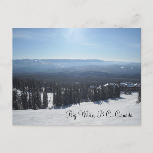 Big White, B.C. Canada Briefkaart (Voorkant)