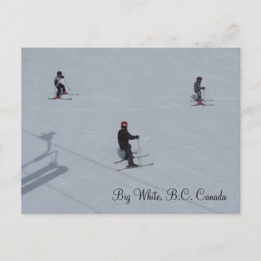 Big White, BC Canada Briefkaart (Voorkant)