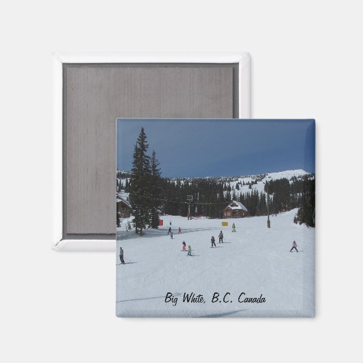 Big White, BC Canada Magneet (Voorkant / Achterkant)