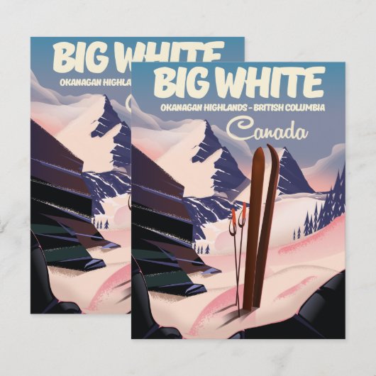 Big White British Columbia Canada ski. (Voorkant / Achterkant)