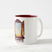 Big White British Columbia Canada ski poster Tweekleurige Koffiemok (Voorkant rechts)