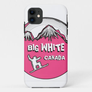 Big White Canada roze snowboard iPhone 5 hoesje