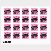 Big White Canada ski roze stickers (Vel)