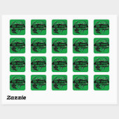 Big White Canada ski-stickers Vierkante Sticker (Vel)