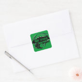 Big White Canada ski-stickers Vierkante Sticker (Envelop)