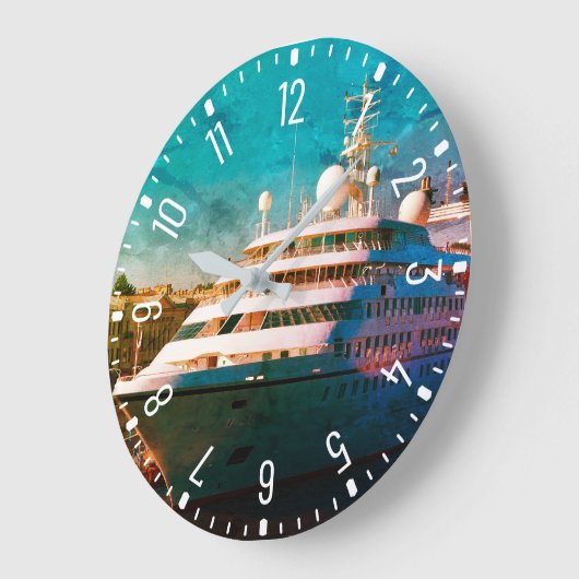 Big White Cruise Ship Grote Klok (Hoek)