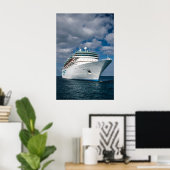 Big White Cruise Ship Poster (Thuiskantoor)