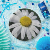 Big White Daisy Papieren Bordje (Feest)