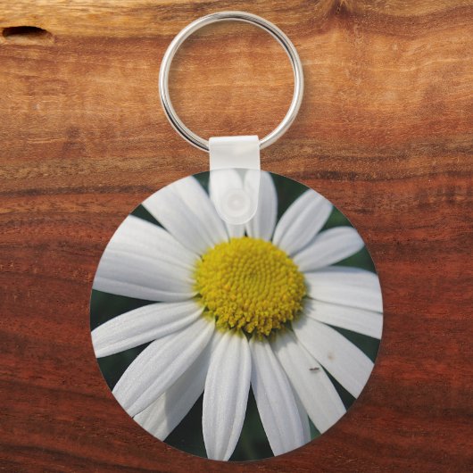 Big White Daisy Sleutelhanger (Voorkant)