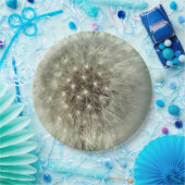 Big White Dandelion Papieren Bordje (Feest)