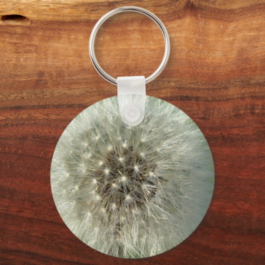Big White Dandelion Sleutelhanger (Achterkant)