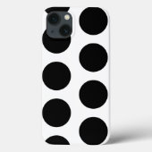 Big White en Black Polka Dots Case-Mate iPhone Case (Achterkant)