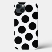 Big White en Black Polka Dots Case-Mate iPhone Case (Achterkant)