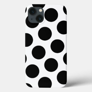 Big White en Black Polka Dots Case-Mate iPhone Case