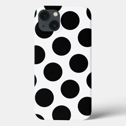 Big White en Black Polka Dots Case-Mate iPhone Case (Achterkant)