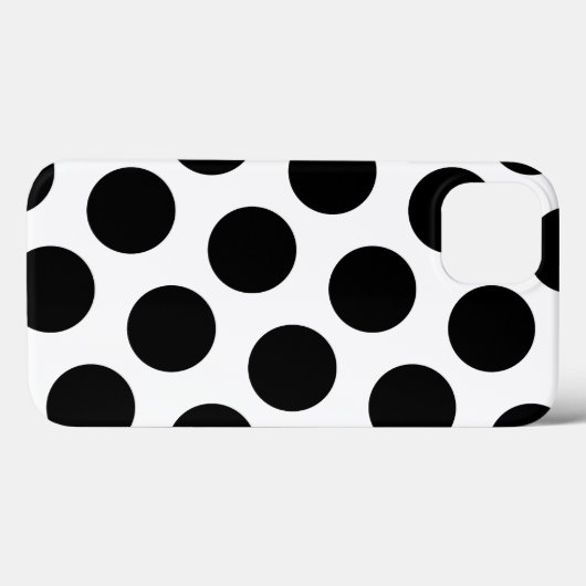 Big White en Black Polka Dots Case-Mate iPhone Case (Achterkant (horizontaal))