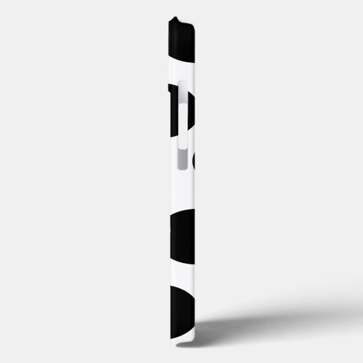 Big White en Black Polka Dots Case-Mate iPhone Case (Achterkant / Links)