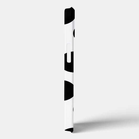 Big White en Black Polka Dots Case-Mate iPhone Case (Achterkant / Rechts)