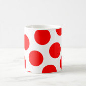 Big White en Red Polka Dots Koffiemok (Center)