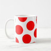 Big White en Red Polka Dots Koffiemok (Links)