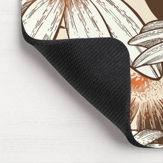 Big White Flowers Muismat (Hoek)