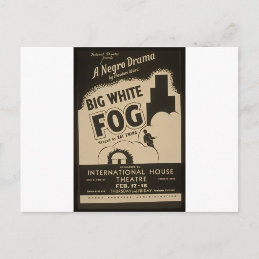 Big White Fog Briefkaart (Voorkant)