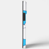 Big White Hearts over prachtig blauw Case-Mate iPhone Case (Achterkant / Rechts)