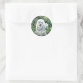 Big White Lovable Dog Pet-lover Stickers (Tas)