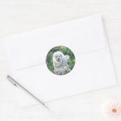 Big White Lovable Dog Pet-lover Stickers (Envelop)