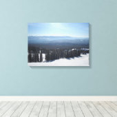 Big White Mountain Canvas Afdruk (Insitu (Houten vloer))