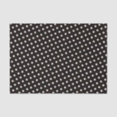 Big White Polka Dots on Black Tissuepapier (Voorkant)