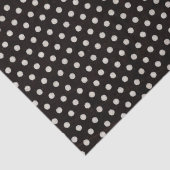 Big White Polka Dots on Black Tissuepapier (Detail)