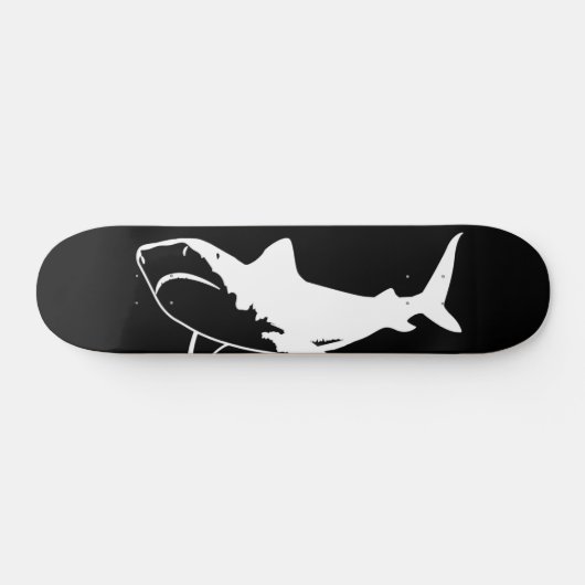 Big White Shark Persoonlijk Skateboard (Horizontaal)