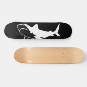 Big White Shark Persoonlijk Skateboard (Horizontaal)