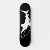 Big White Shark Persoonlijk Skateboard (Voorkant)